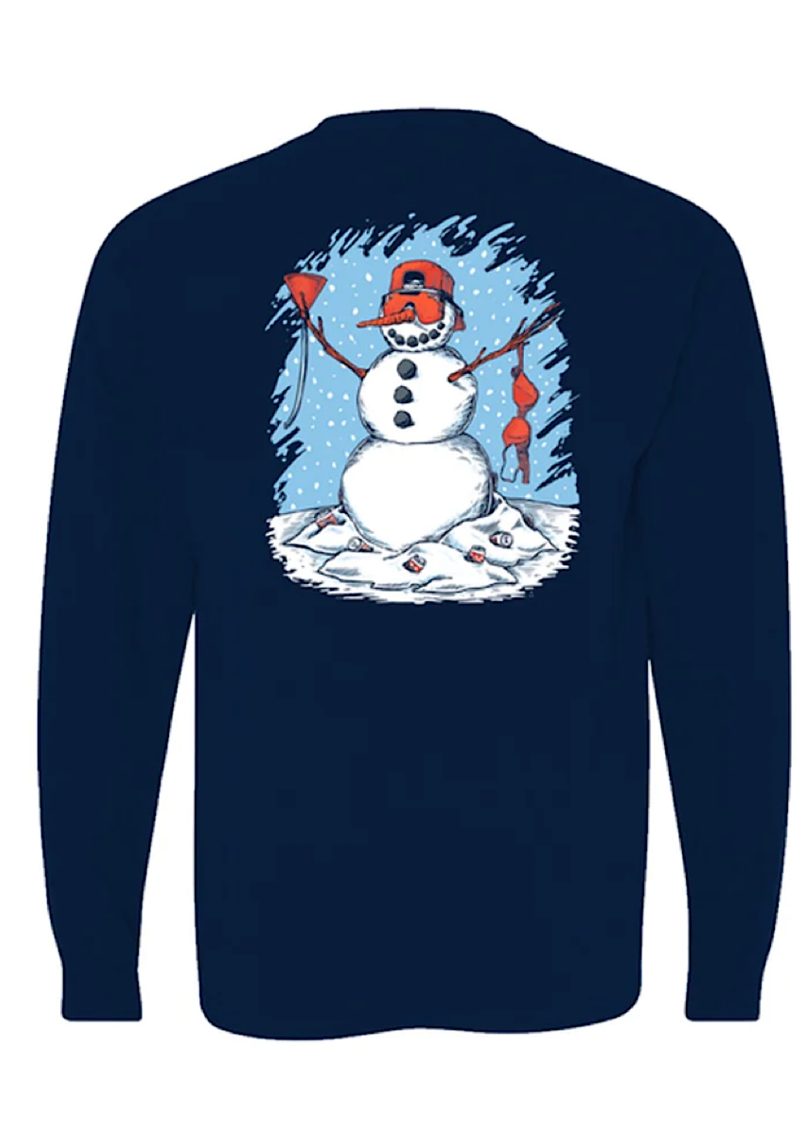 Old Row Party Snowman LS Pocket
