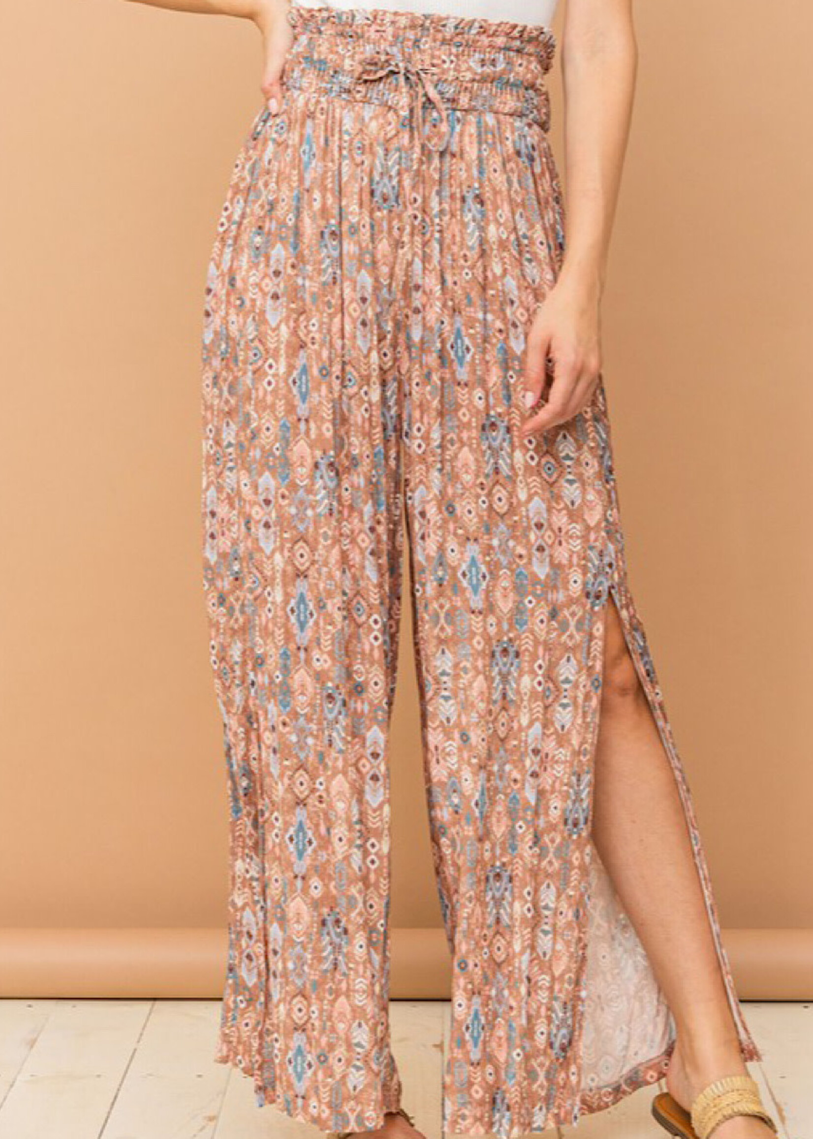 Boho Dragonfly Print Pants Vintage High Waist Long Length Summer Pants  Womens Clothing | Check Out Today's Deals Now | Temu
