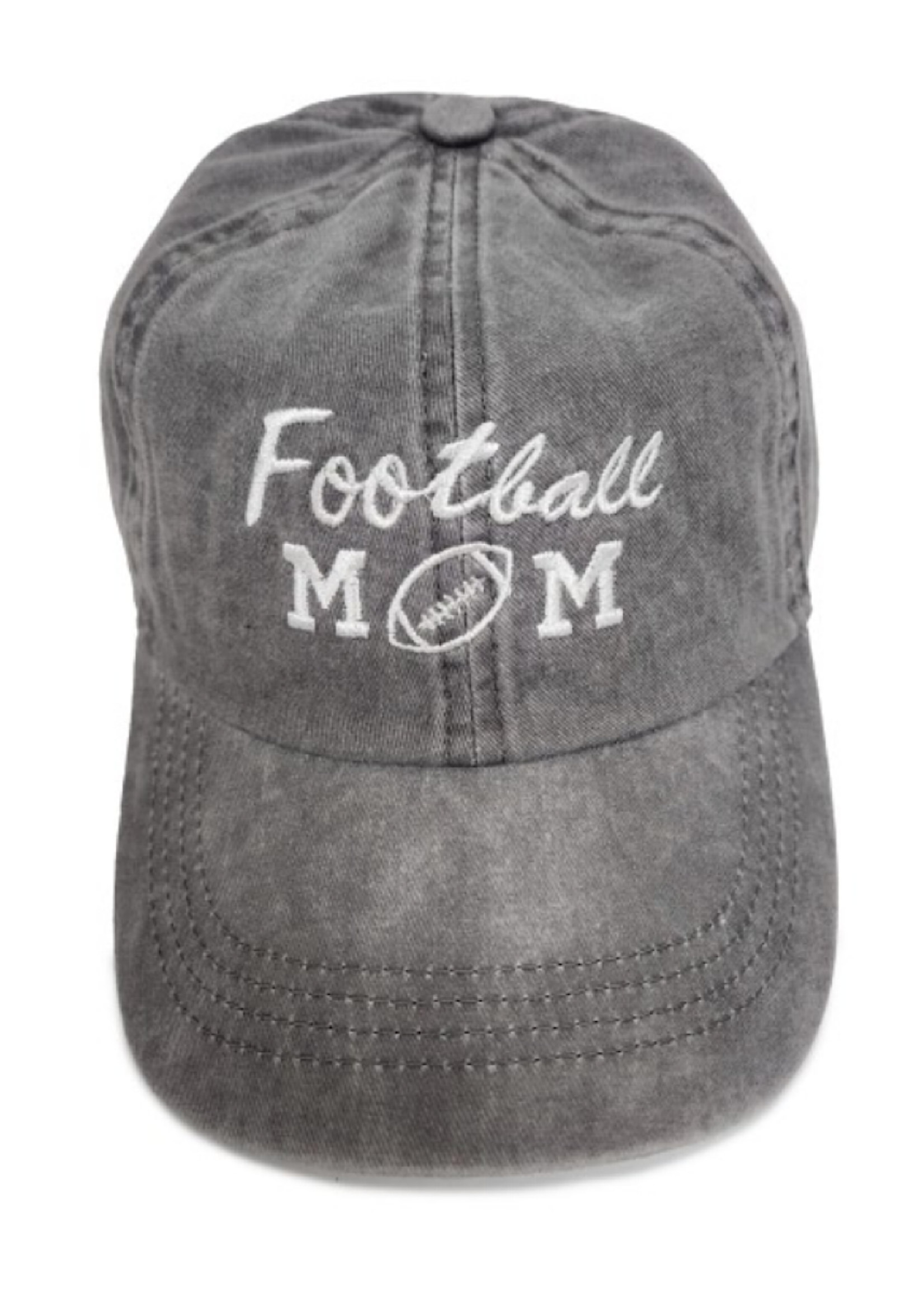 Football Mom Embroidered Baseball Cap