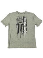 Howitzer Youth People Splatter S/S Tee- Olive Heather
