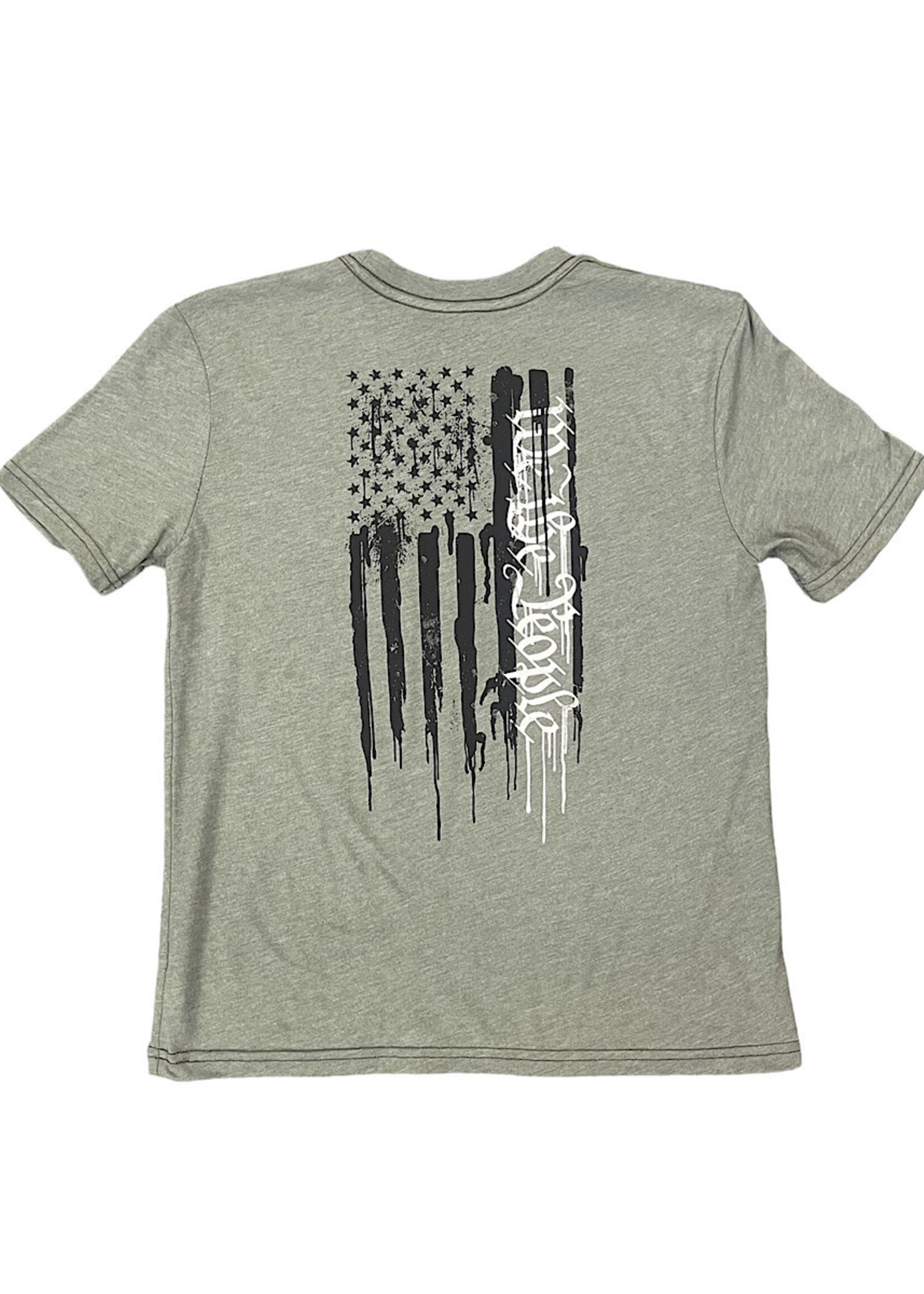 Howitzer Youth People Splatter S/S Tee- Olive Heather