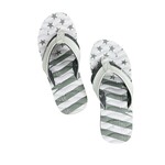 Howitzer Patriot Flip Flop- White CV6257