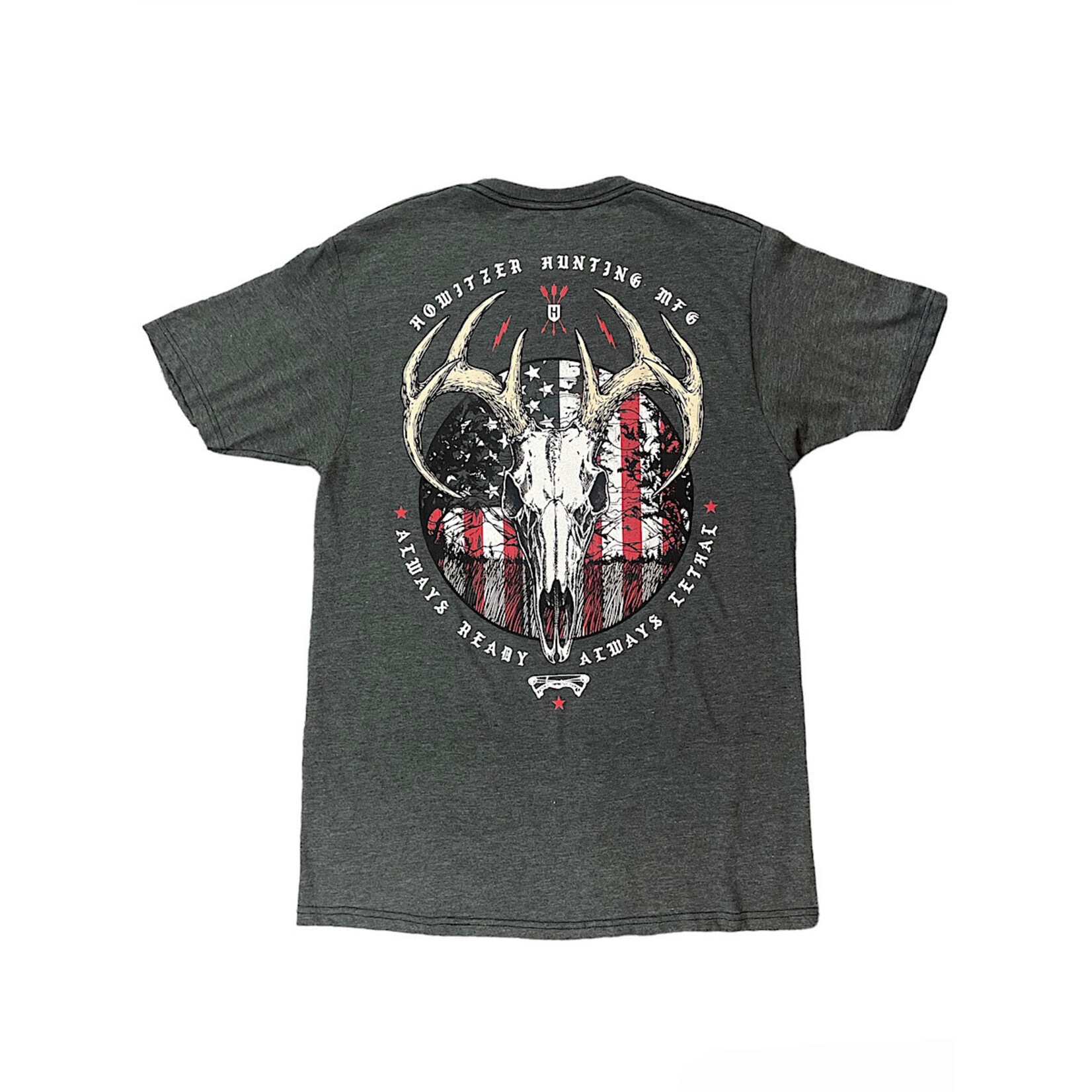 Patriot Hunt S/S Tee- Charcoal Heather