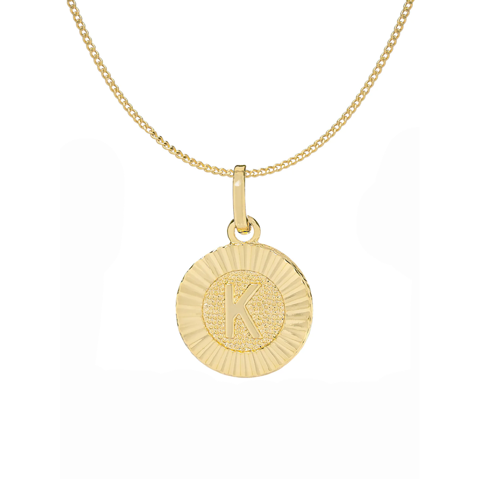 Bracha Initial Medallion Lariat