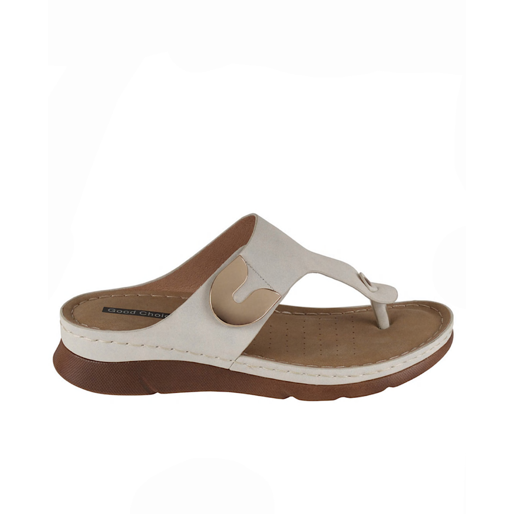 Good Choice Sam White Sandals