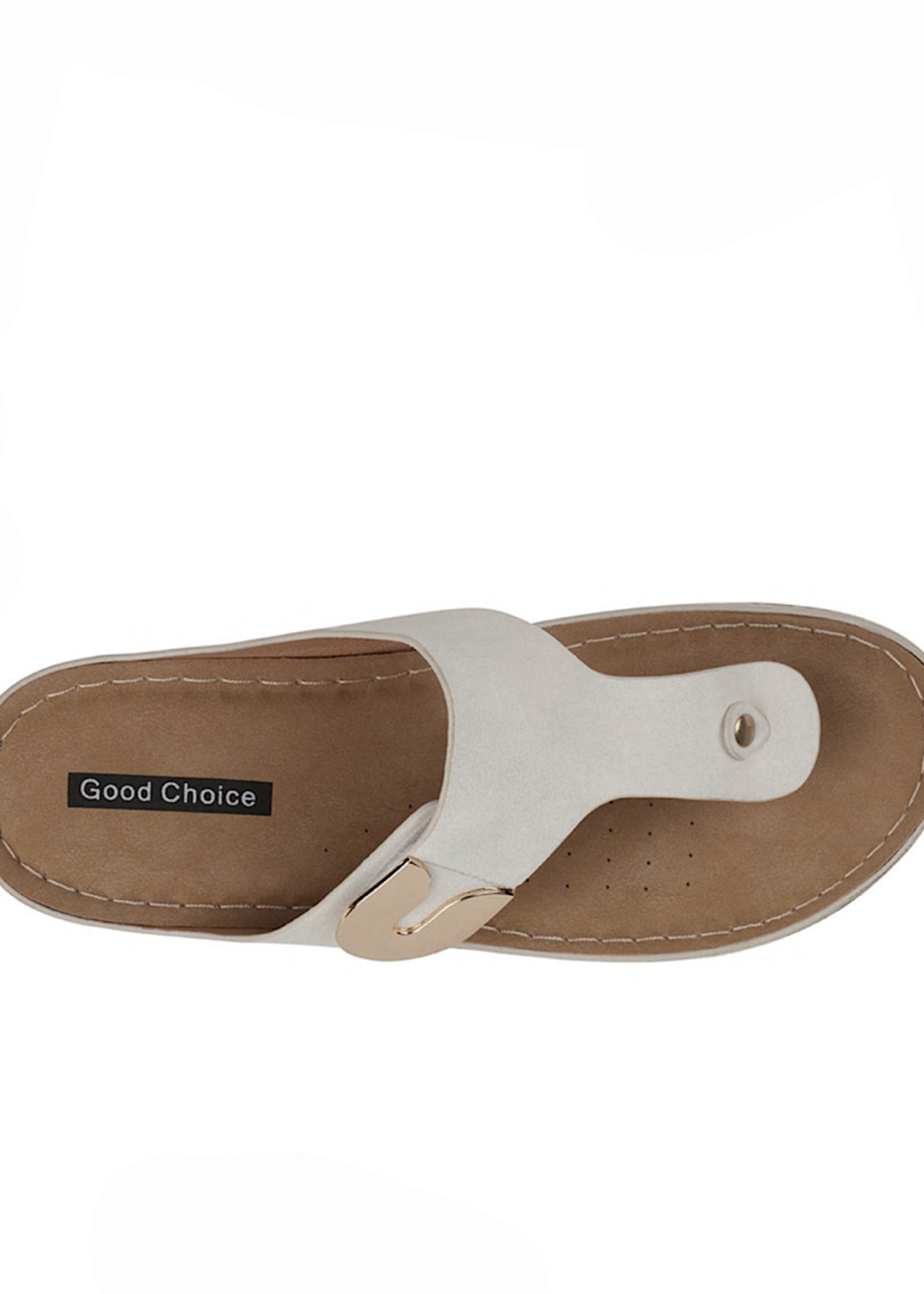 Good Choice Sam White Sandals