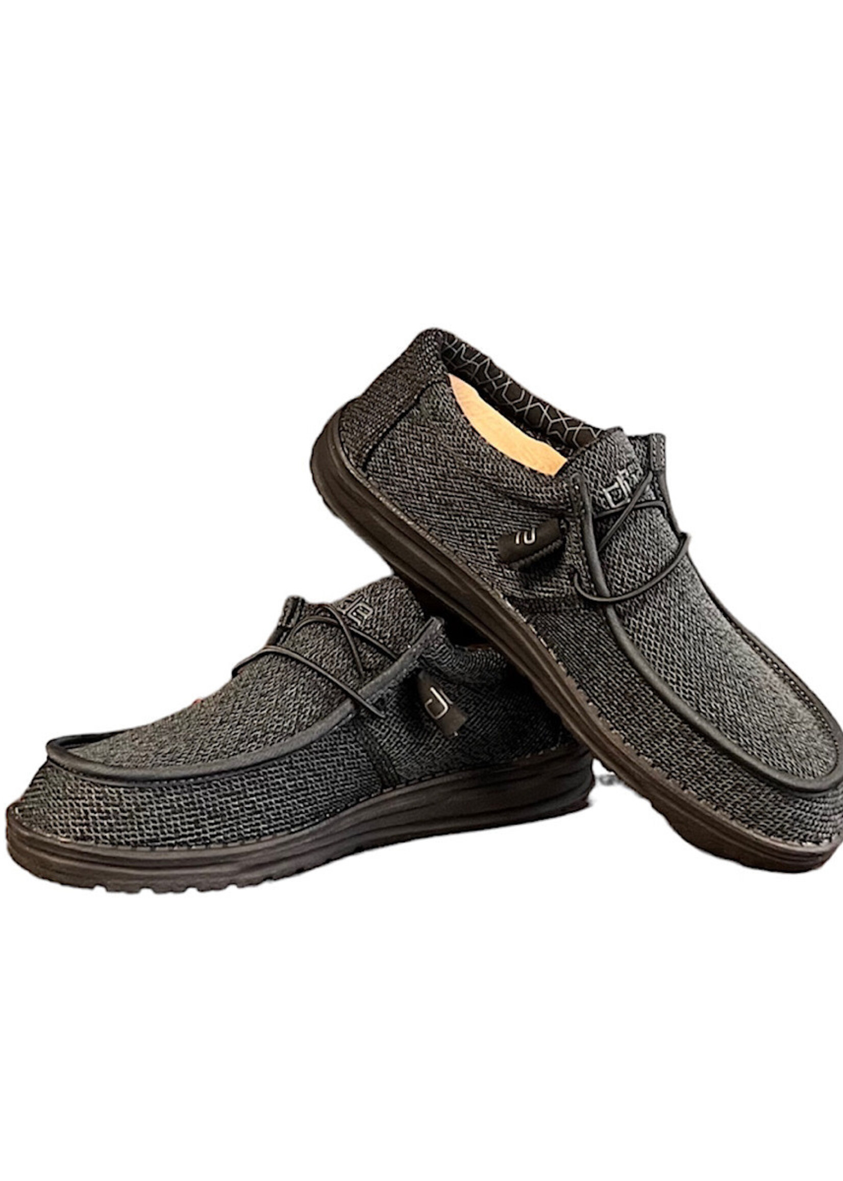 Hey Dude Wally Sox Micro Total Black - Main Street Boutique