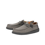 Hey Dude Hey Dude Wally Washed Canvas Charcoal Mens