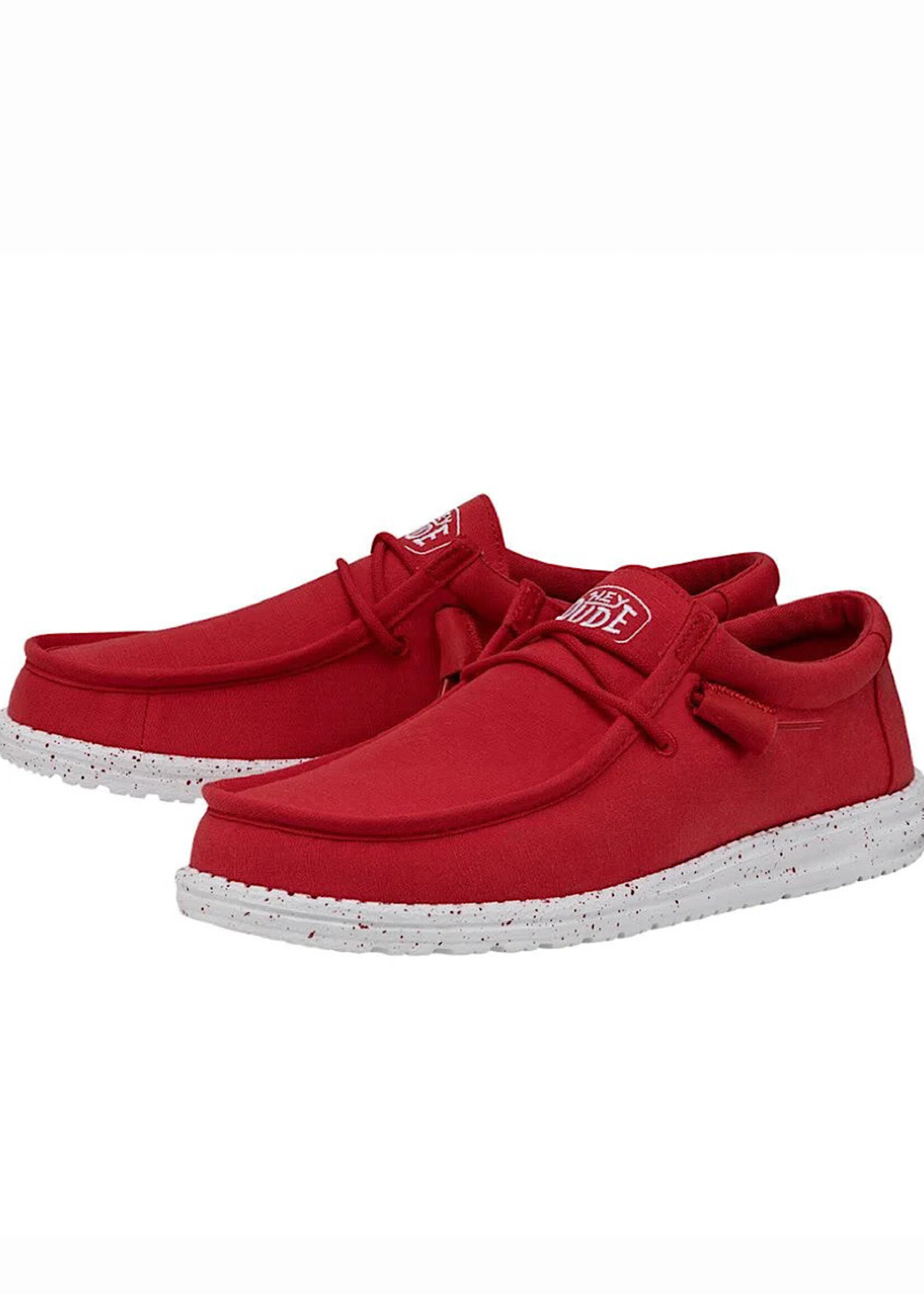Hey Dude Hey Dude Wally Slub Red Mens