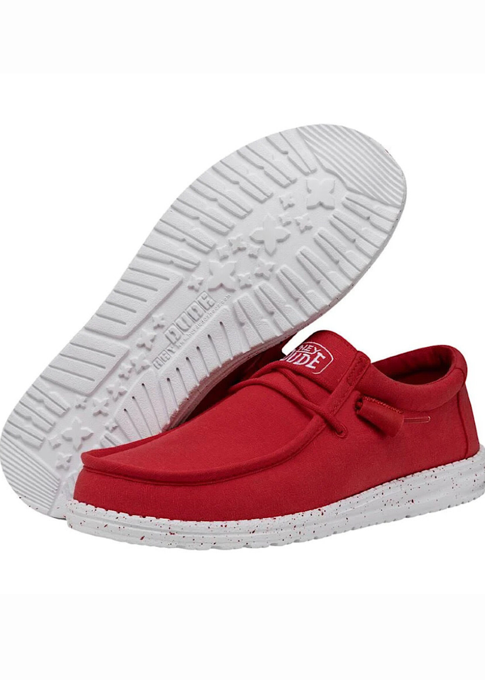 Hey Dude Hey Dude Wally Slub Red Mens