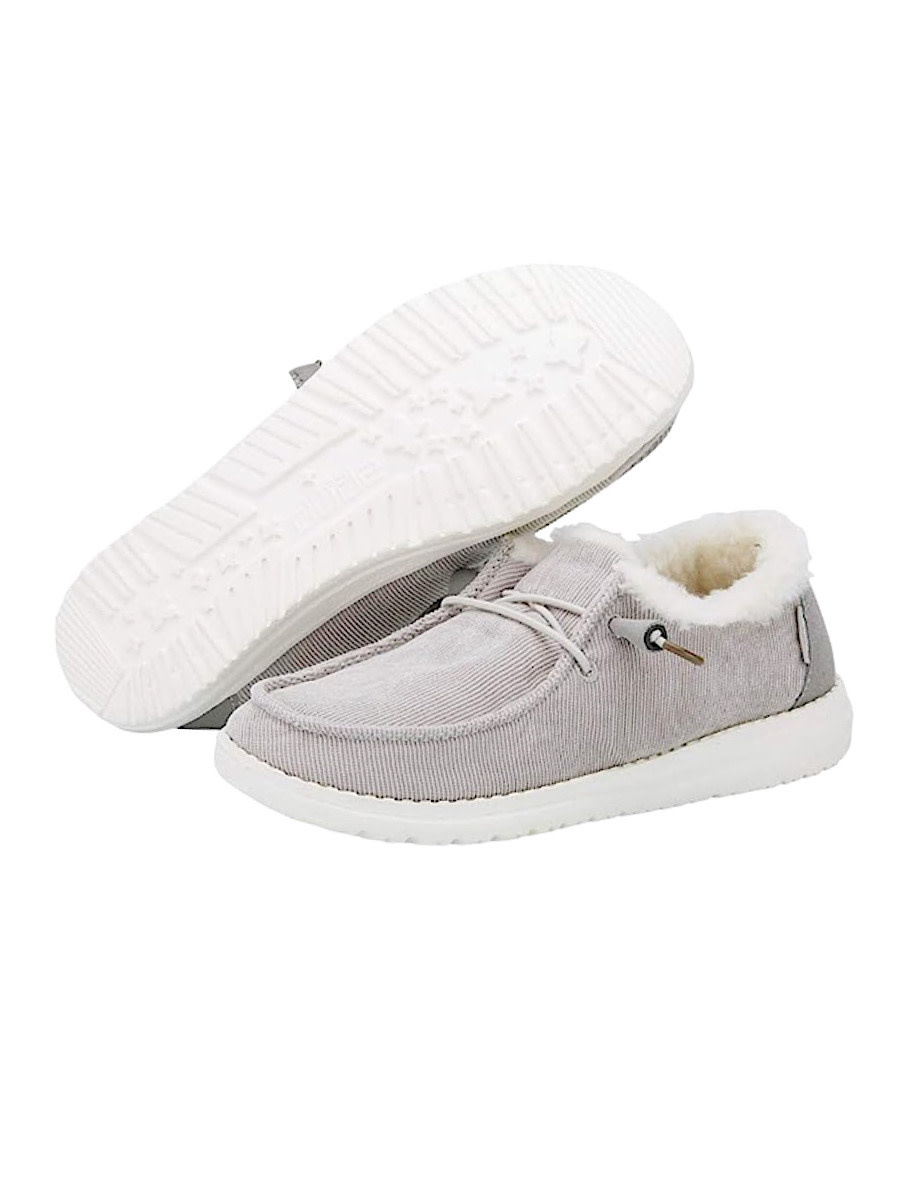 Hey Dude Wendy Corduroy Grey Main Street Boutique