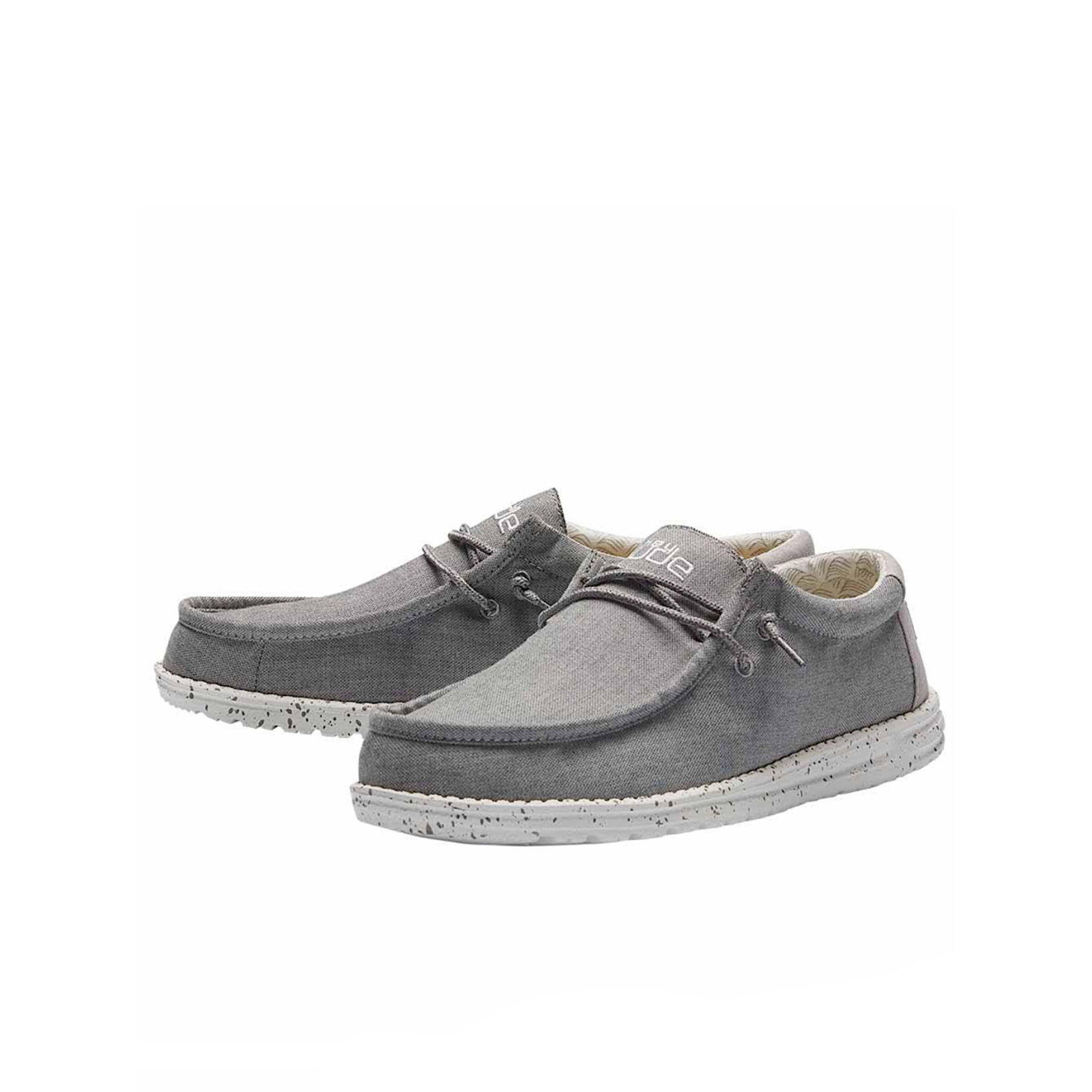 Hey Dude Hey Dude Wally Chambray Frost Grey Mens