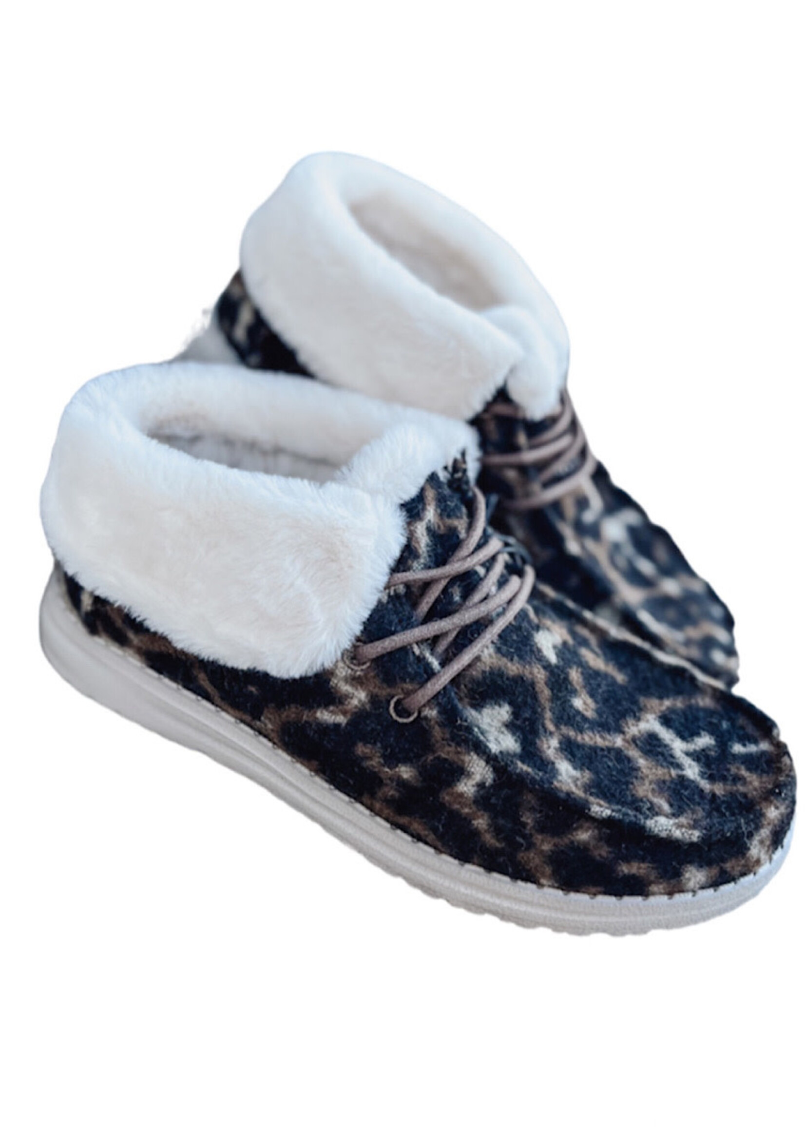Hey Dude Hey Dude Britt Abstract Tan Leopard Womens