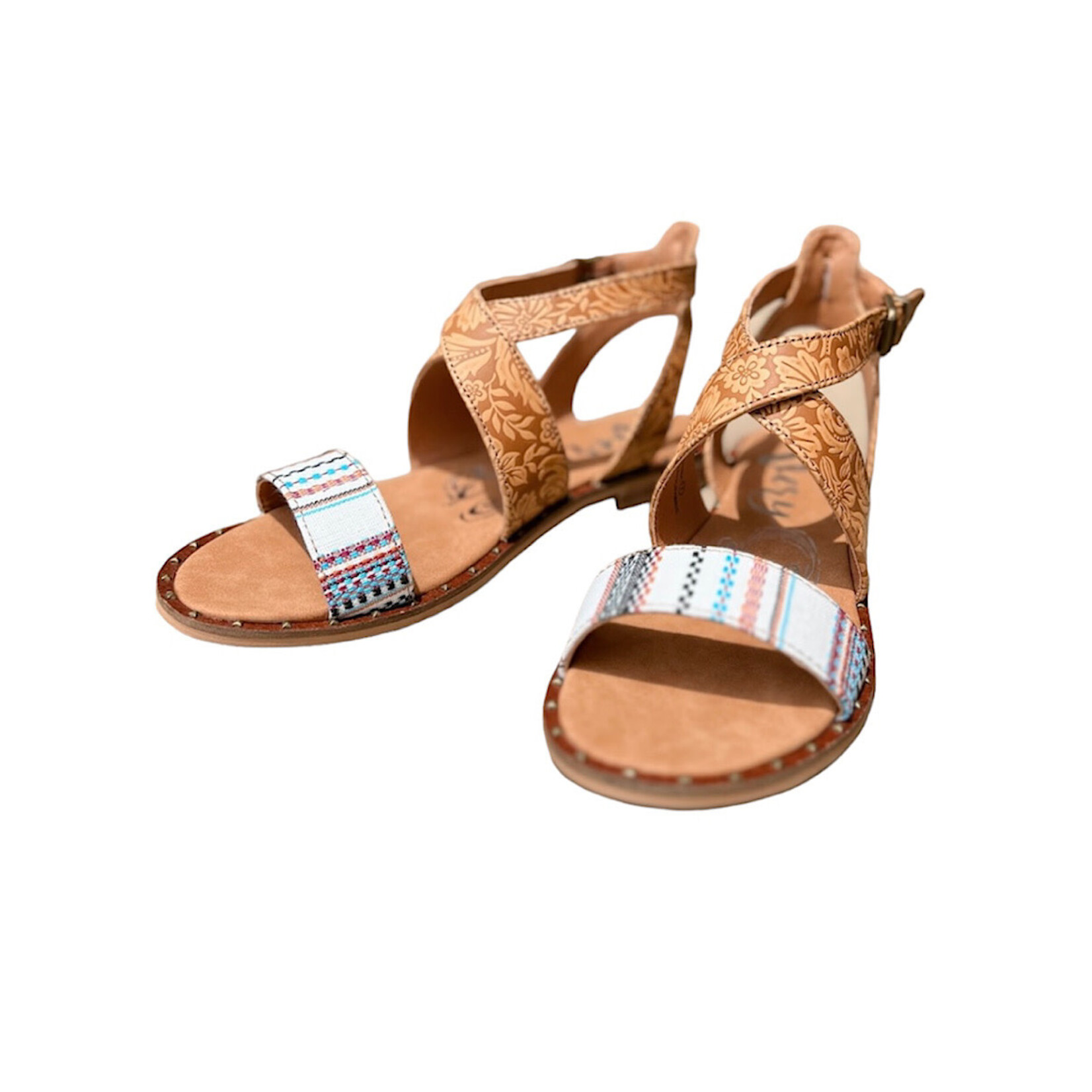 Very G Karma Cream Tan Sandals