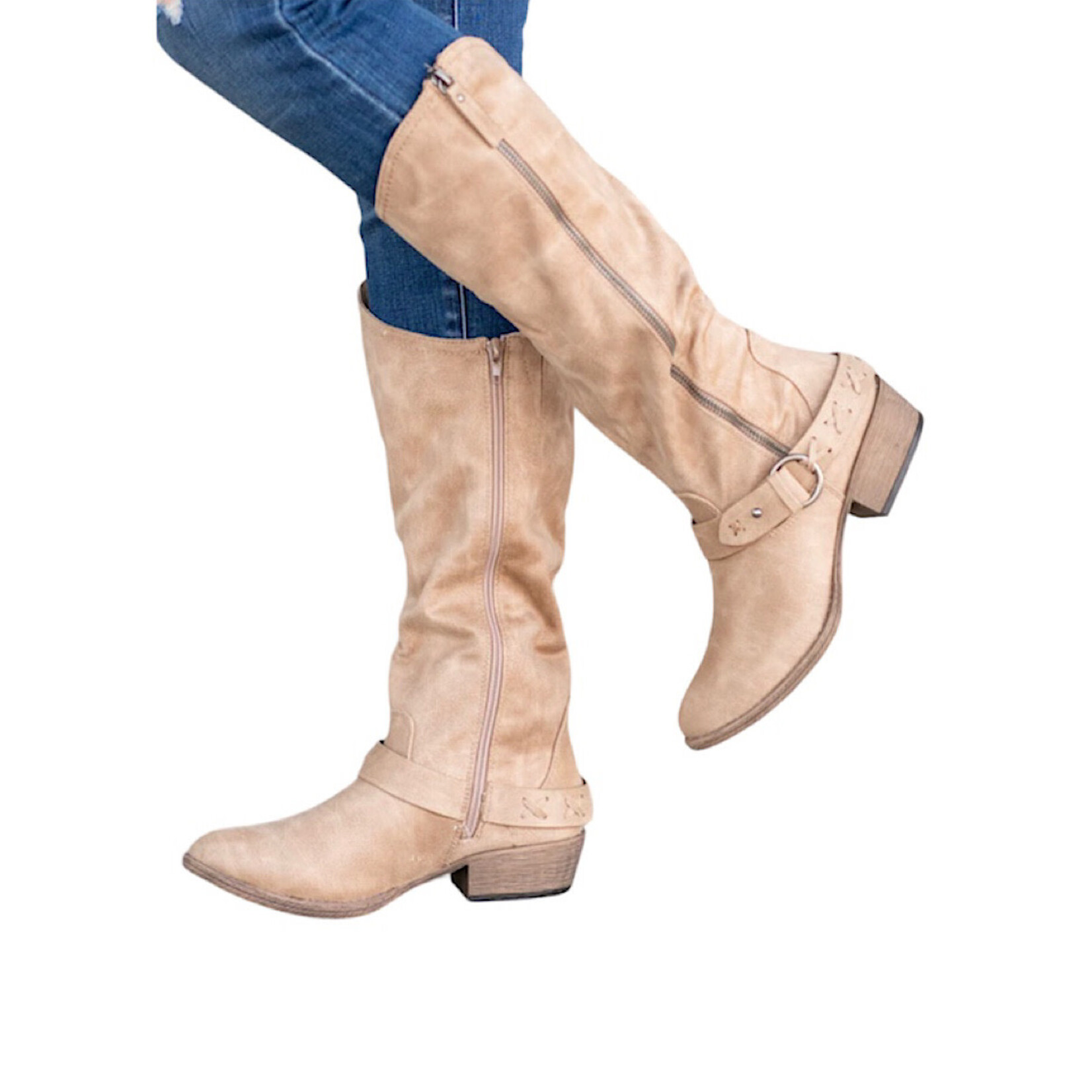 Very G Merlot Cream Boot