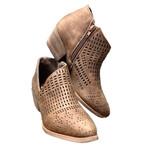 Very G Tan Laserette Booties