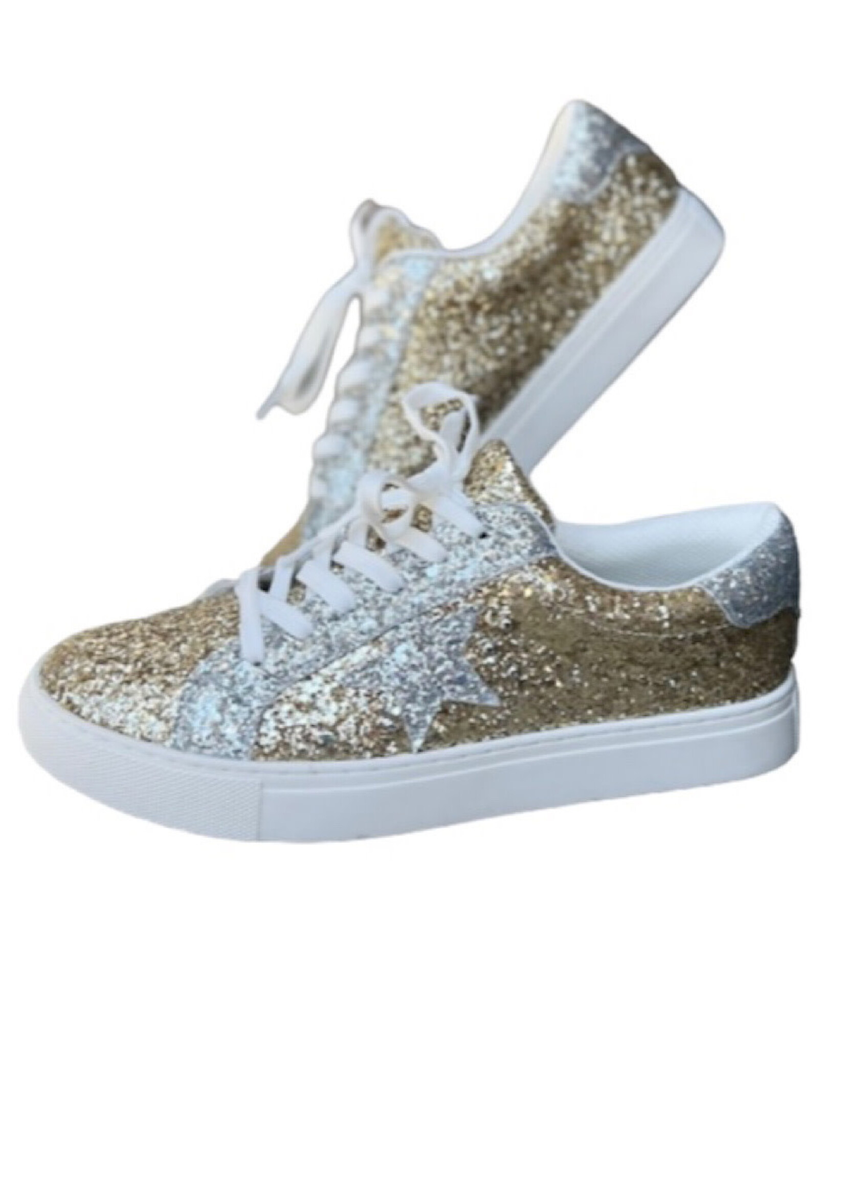 Corkys Super Nova Silver/ Gold Glitter Sneakers