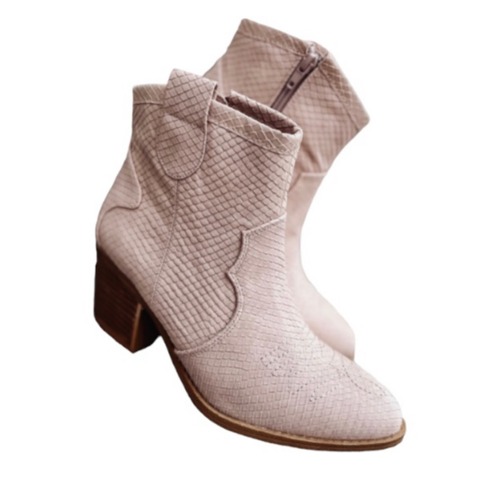 Dirty Laundry Unite Snake Blush Bootie