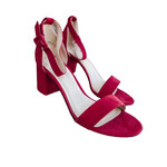 Chinese Laundry Jody Super Suede Ruby Red Heel