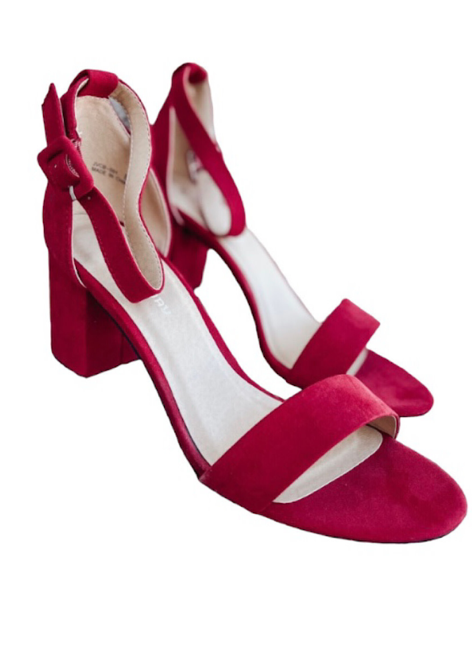 Chinese Laundry Chinese Laundry Jody Super Suede Ruby Red Heel