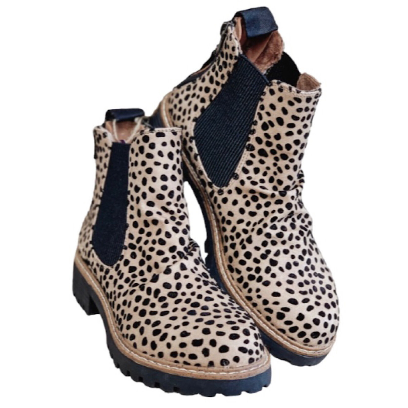 Redsen Sand Pixie Leopard Boots