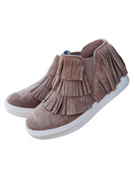 Very G Very G Taupe Fringe Me Up Sneaker