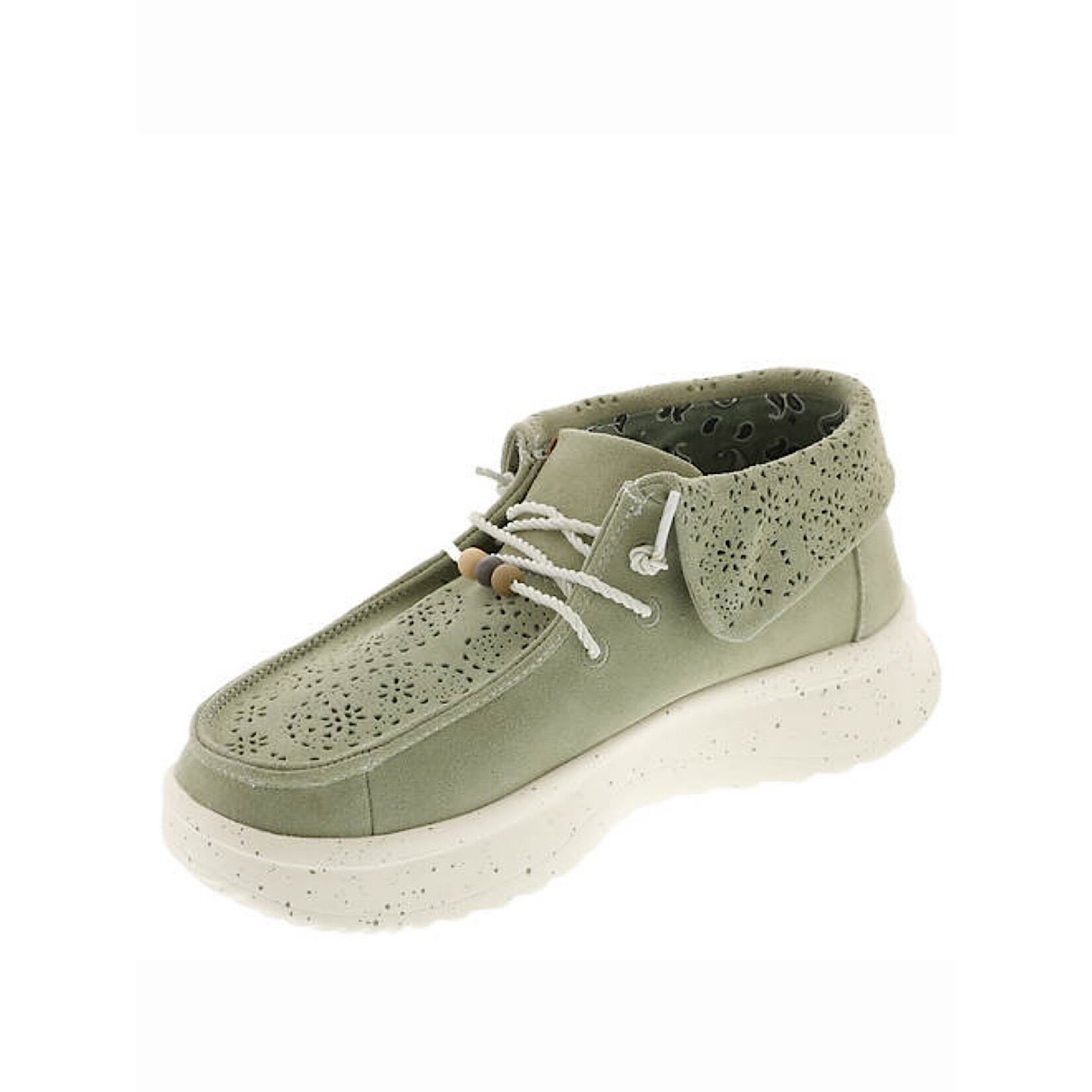 Hey Dude Hey Dude Wendy Peak Fold Boot Suede Green Womens