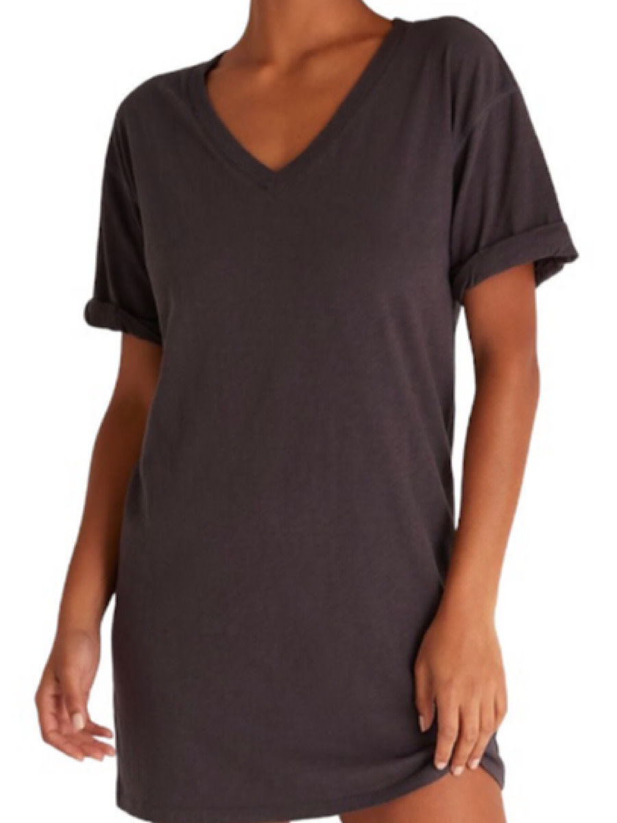 ★ POSZER★ V-neck cotton dress black 252VNCDS003F alignment50_e6233327-a22d-4857