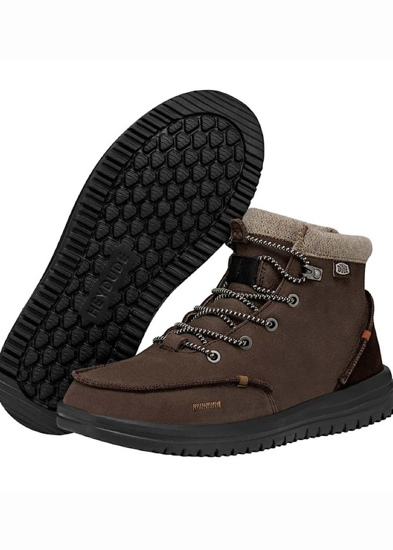 Hey Dude Hey Dude Bradley Boot Leather Brown Mens