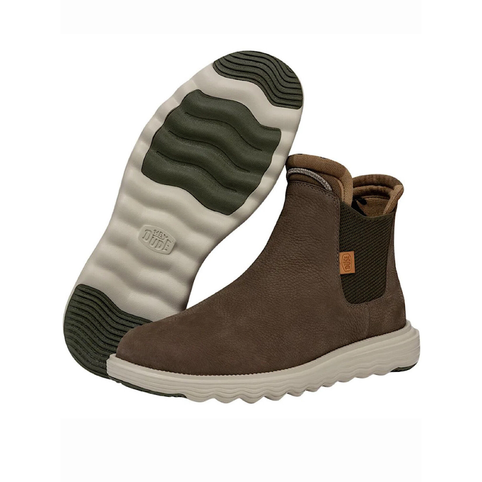 Hey Dude Hey Dude Branson Boot M Craft Leather Olive
