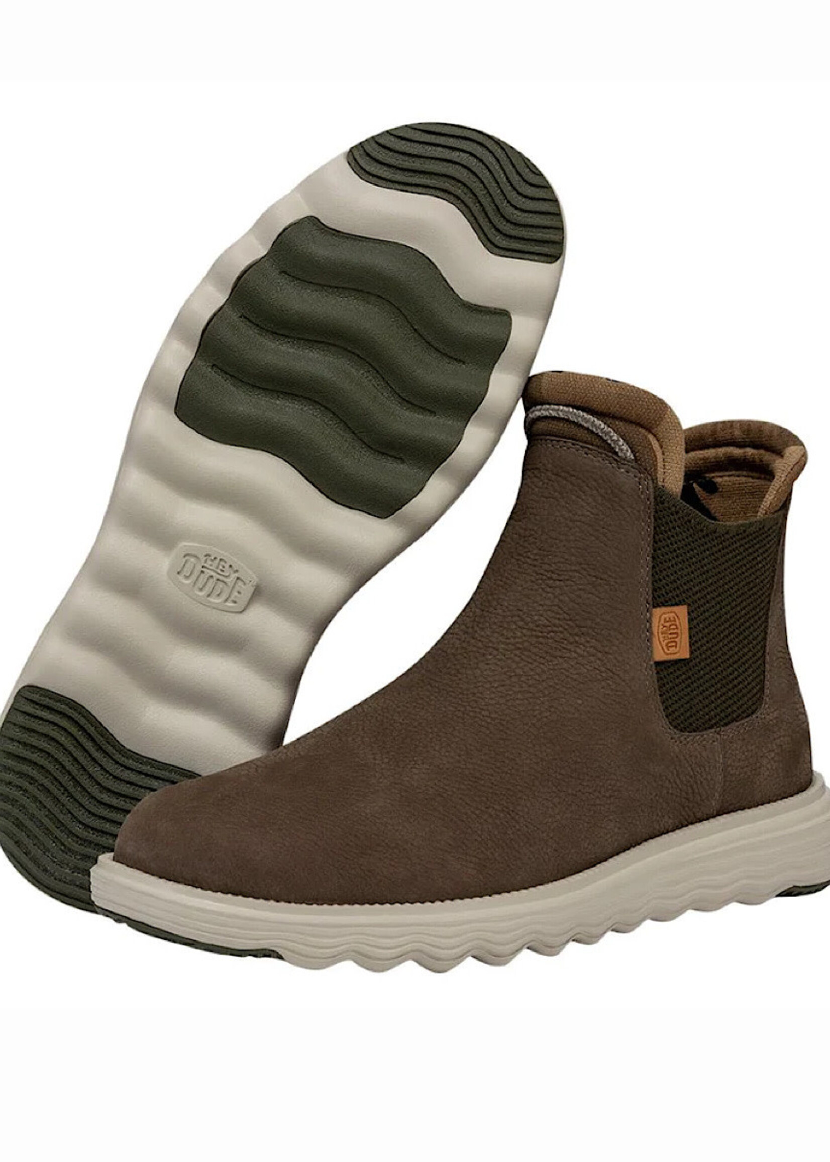 Hey Dude Hey Dude Branson Boot M Craft Leather Olive