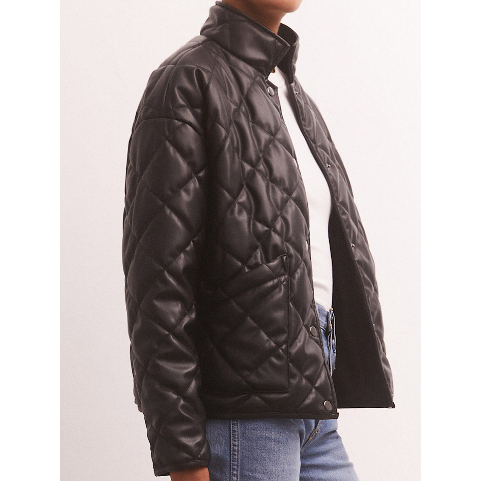 Z Supply Z Supply Heritage Faux Leather Jacket Black