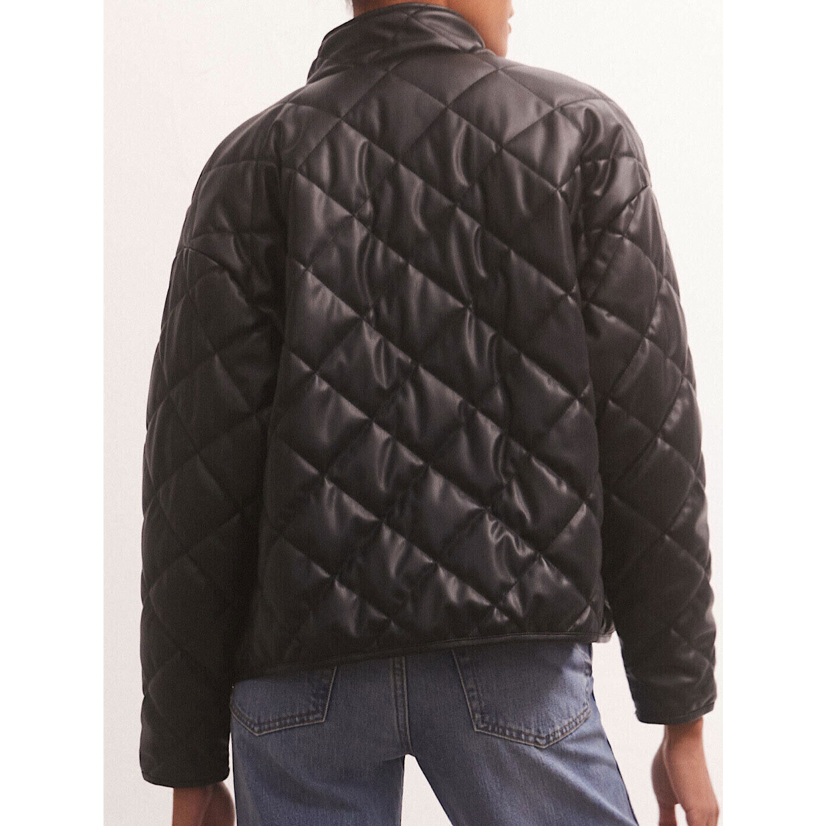 Z Supply Z Supply Heritage Faux Leather Jacket Black