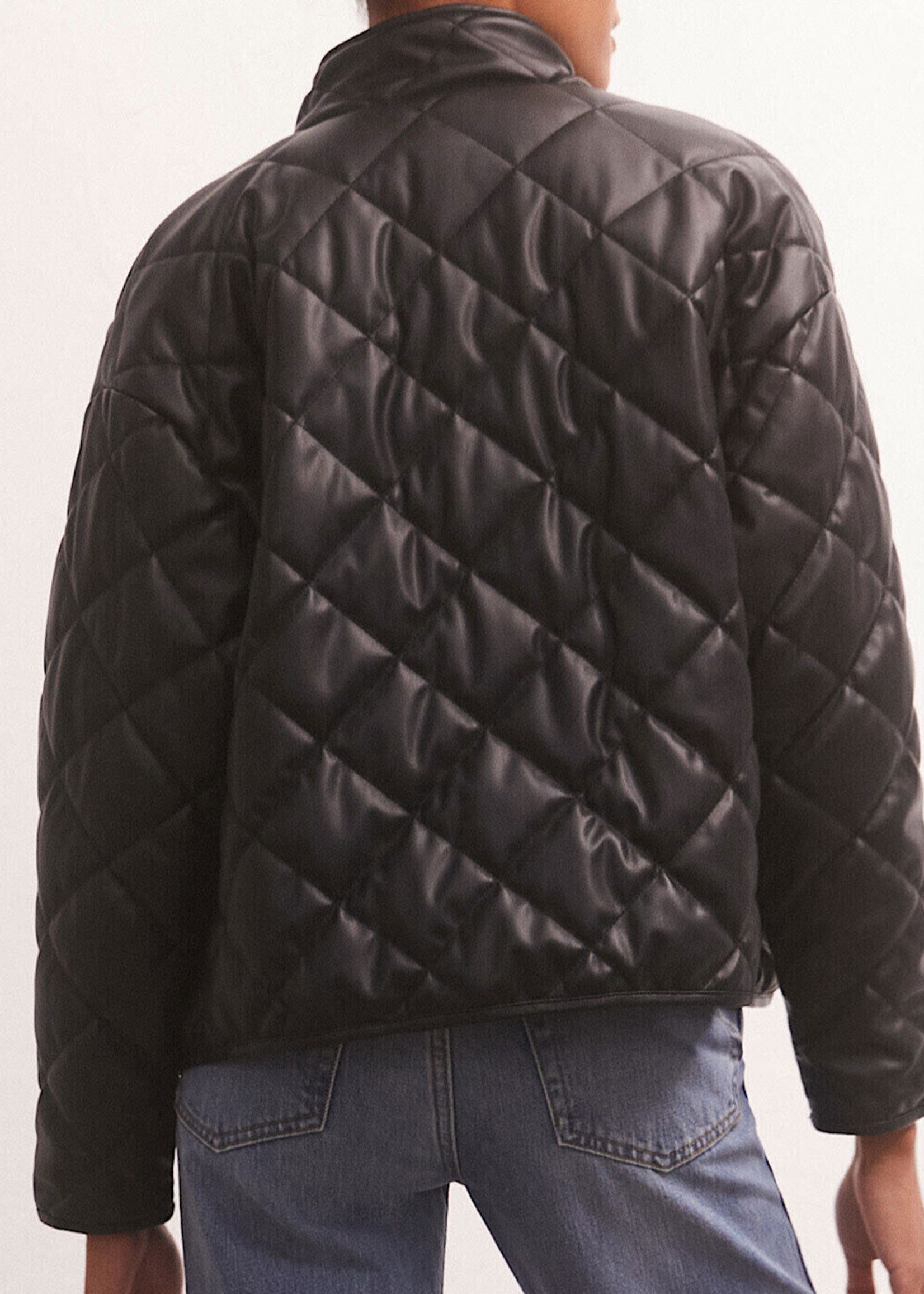 Z Supply Z Supply Heritage Faux Leather Jacket Black