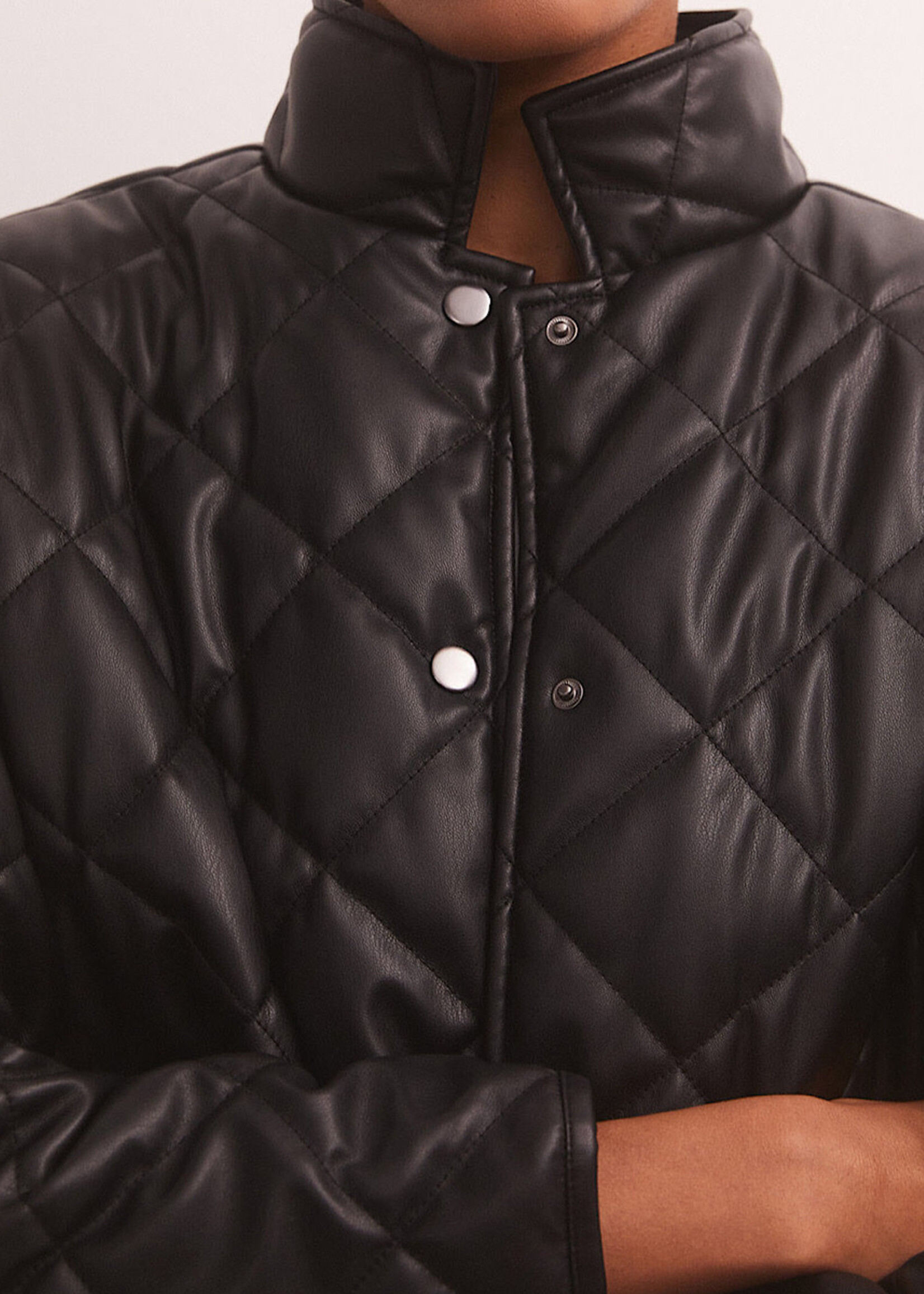 Z Supply Z Supply Heritage Faux Leather Jacket Black