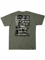 Howitzer Howitzer God Bless Our Troops S/S Tee- Olive Heather