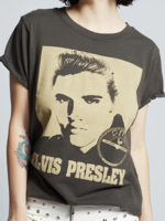 Recycled Karma Elvis X Sun Records King Of Rock S/S Tee- Vintage Black