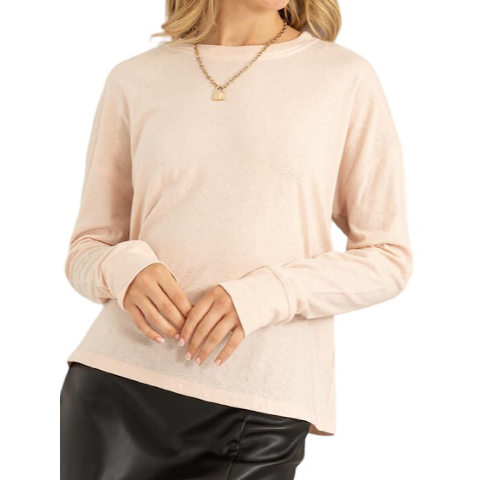 Dusty Pink Oversized T-Shirt