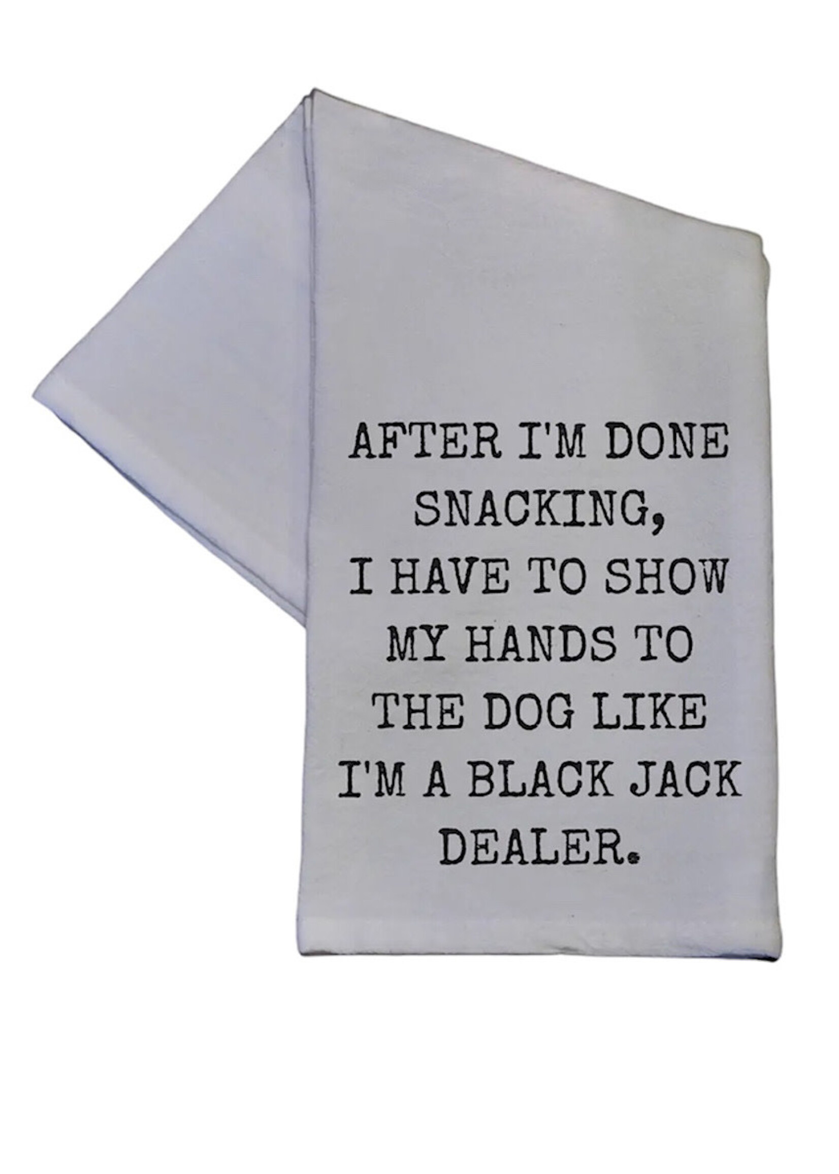 Blackjack Dog Lover Tea Towel