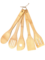 Bamboo Five Piece Utensil Set