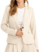 Cream Structured Blazer