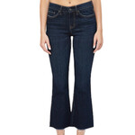 Mica Denim MICA MDP-B653DK Dark Blue Mid Rise Bootcut Crop