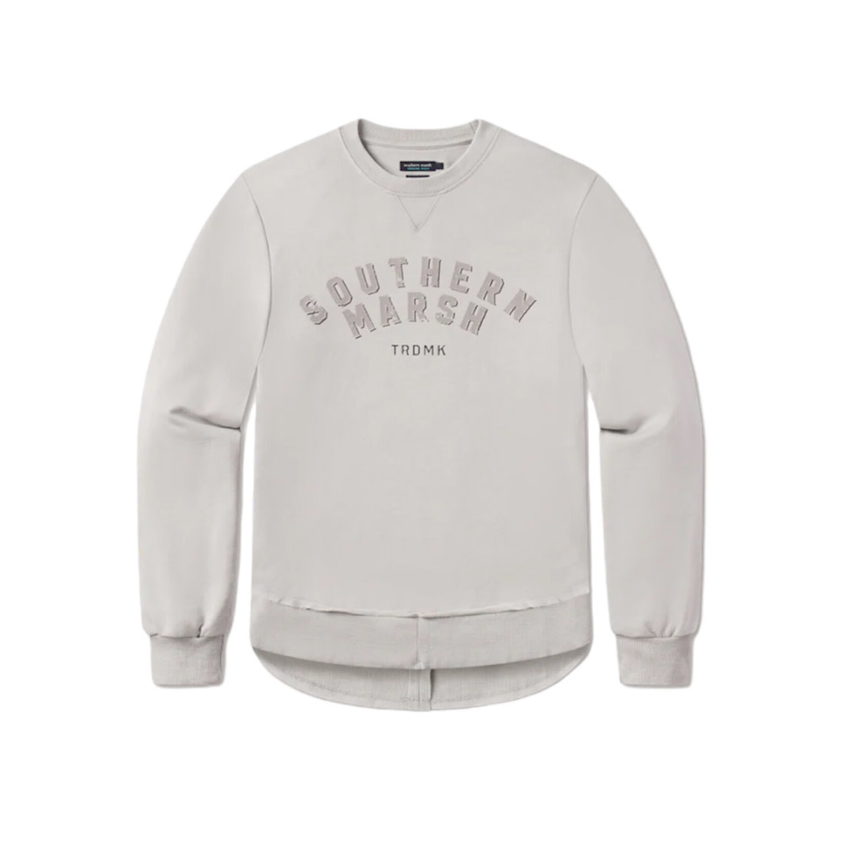 Southern Marsh Seawash Rally Round Bottom Sweatshirt Light Gray