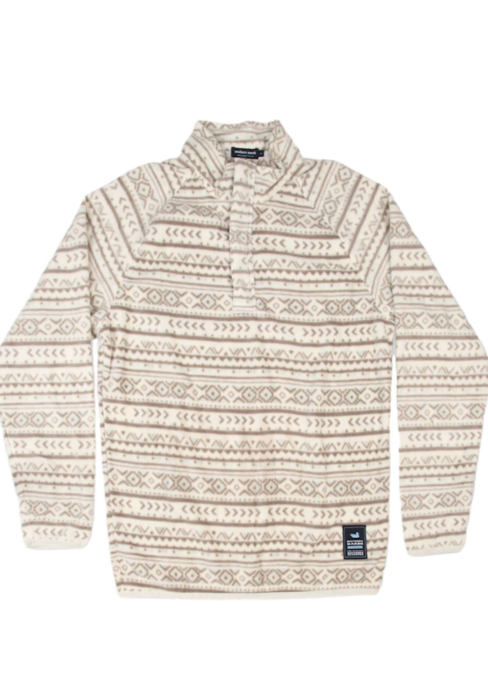Southern Marsh Sierra Madre Pullover Burnt Taupe & Gray