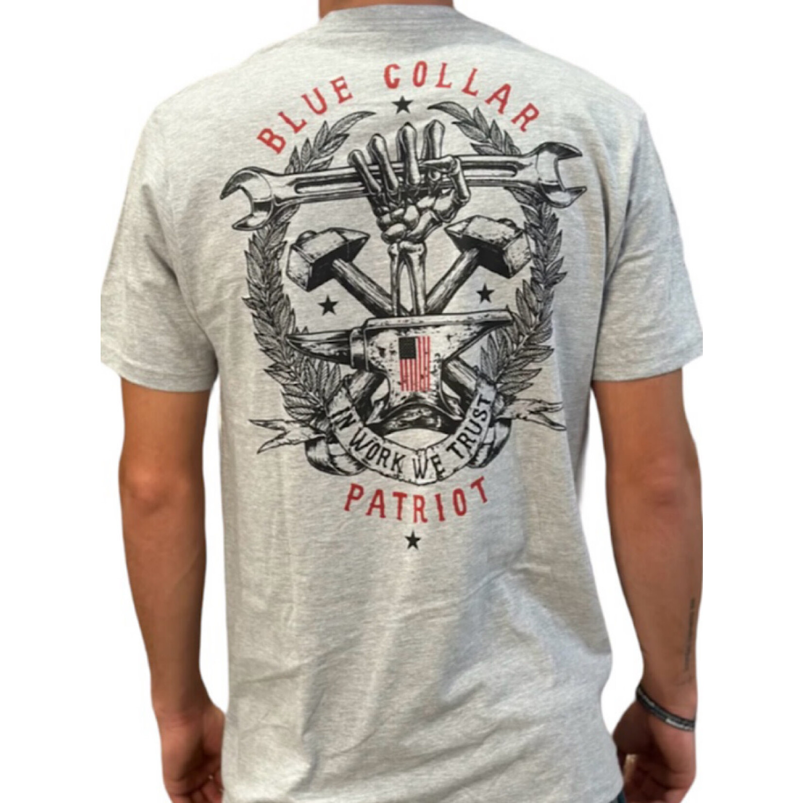 Howitzer Blue Collar Unite S/S Tee- Heather Grey