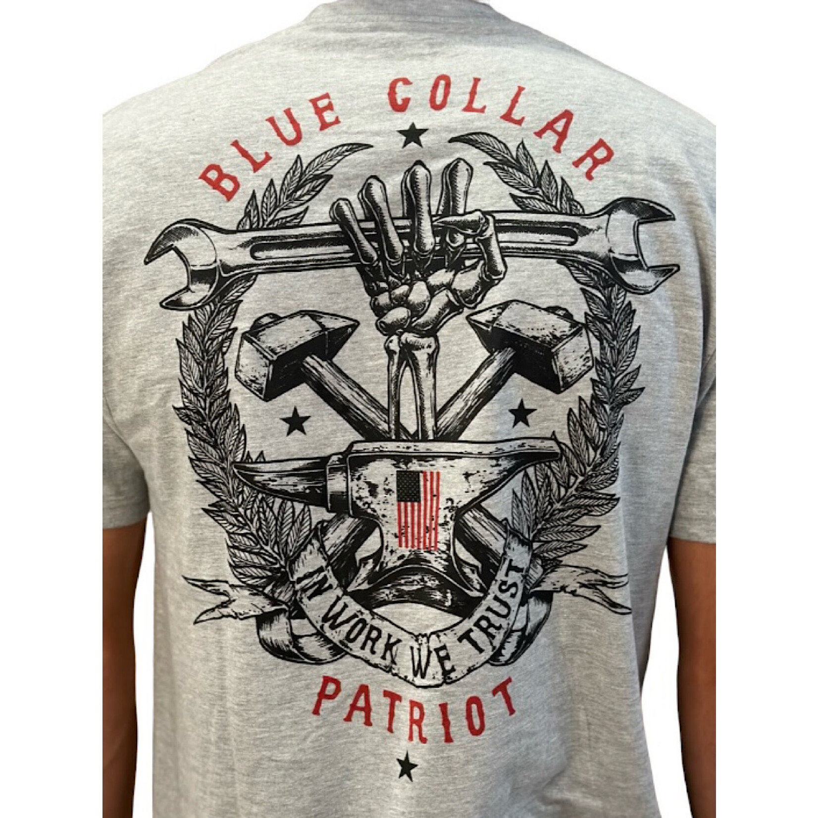 Howitzer Blue Collar Unite S/S Tee- Heather Grey