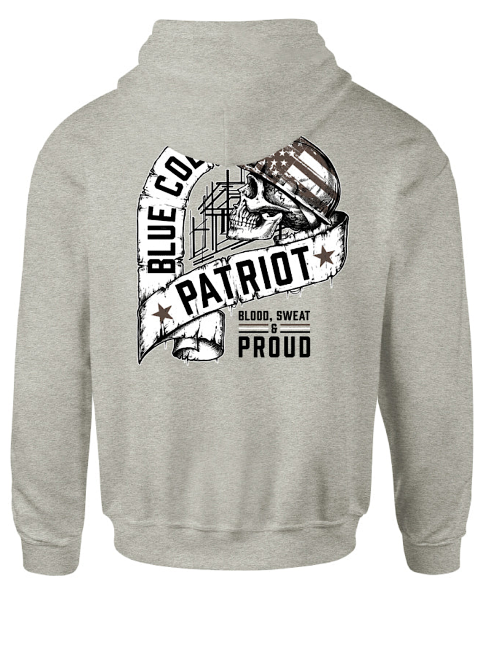 Howitzer Howitzer Blue Collar Blood Po Hoodie -Oatmeal