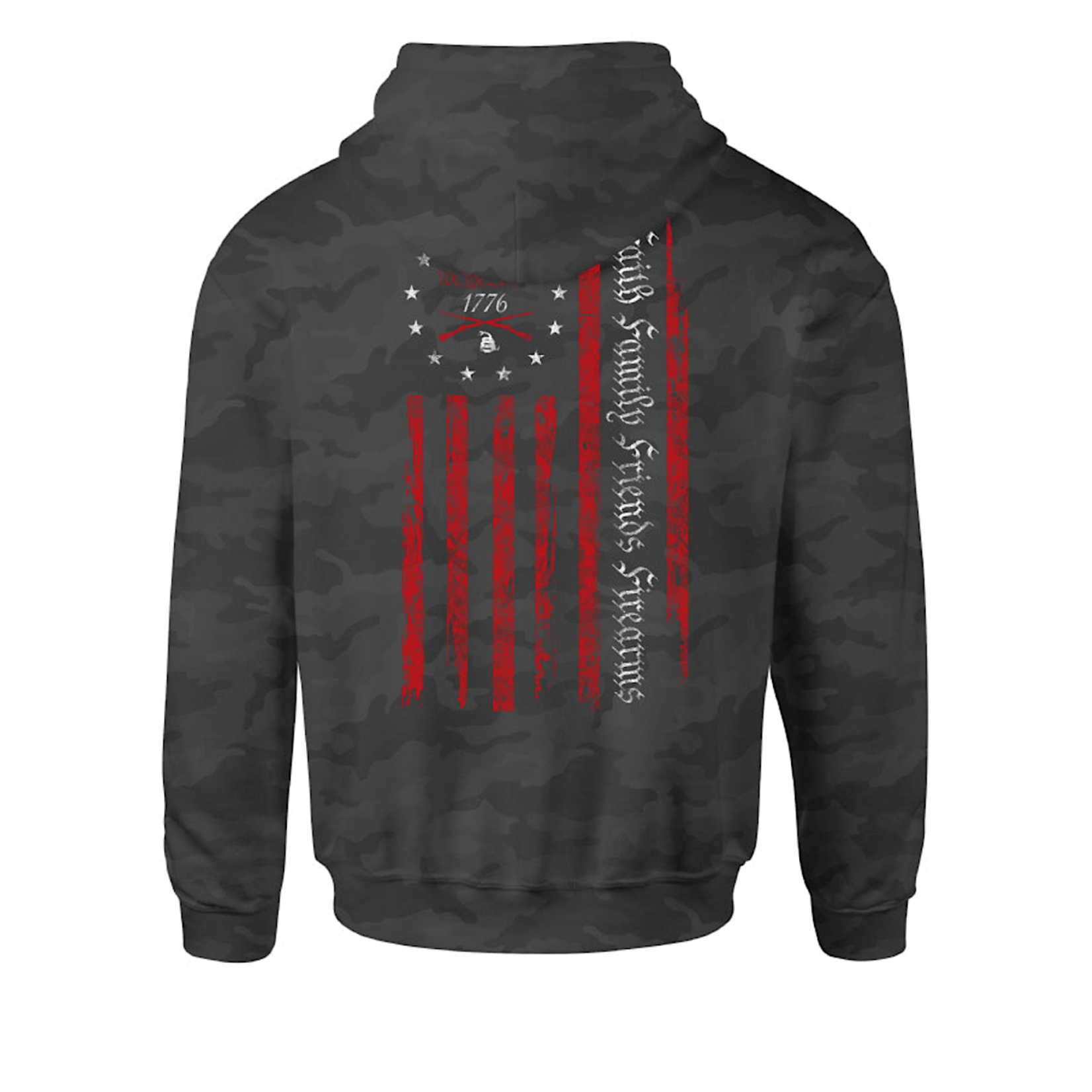 Howitzer Family Po Hoodie -Black Camo