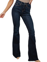 Judy Blue Judy Blue JB82343 Dark Wash H/W Raw Hem Flare