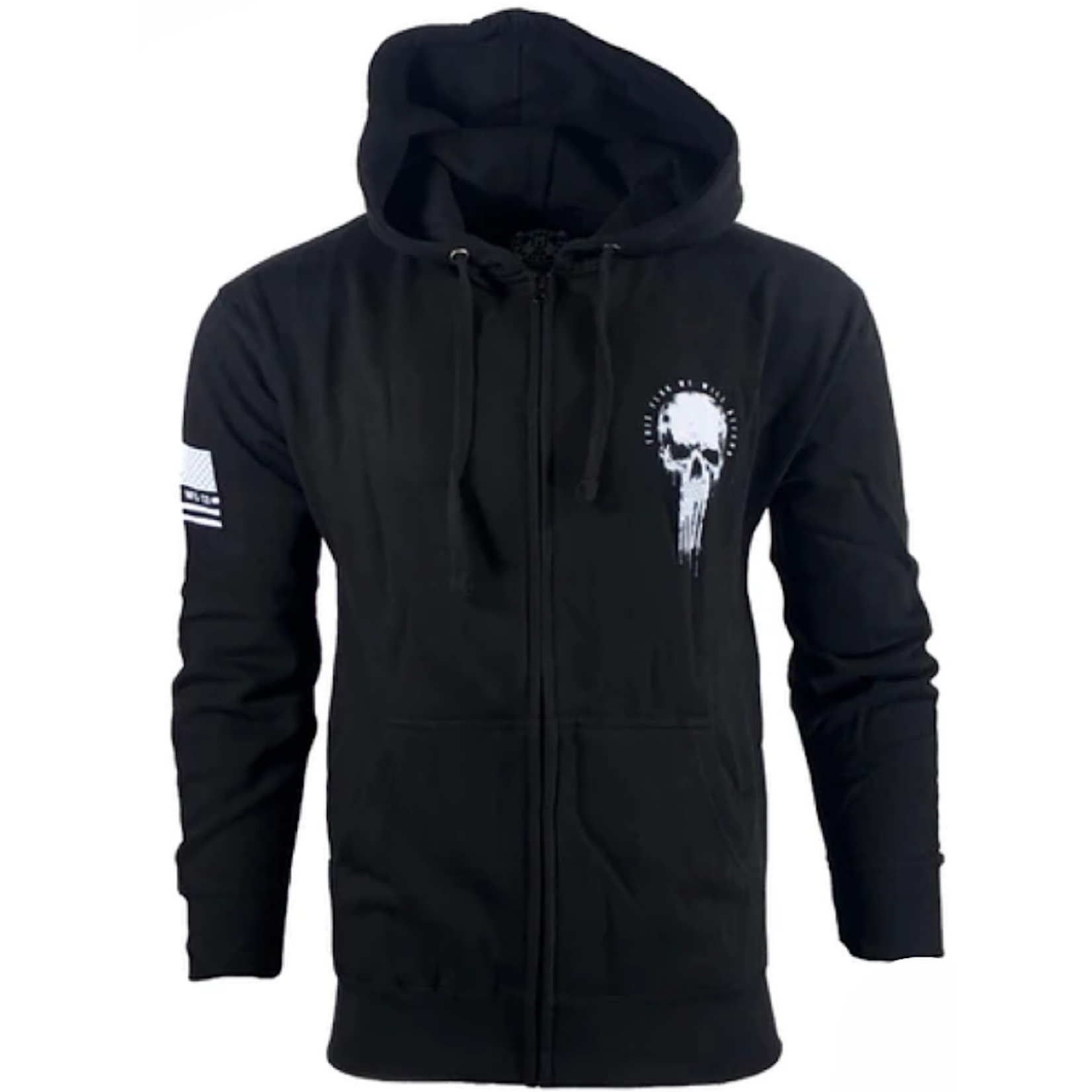 Oil Skull Po Hood-Black